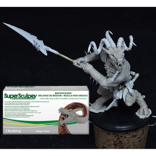 Super Sculpey Medium Blend - Đất sét Polymer nặn tượng, mô hình, điêu khắc quái vật, games chuyên nghiệp