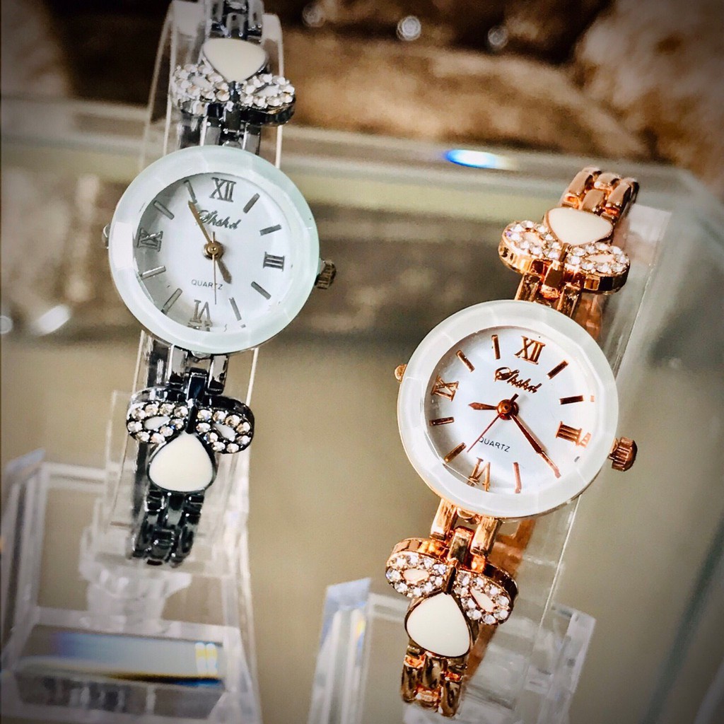 (Giá sỉ) Đồng hồ thời trang nữ SHSHD hoa đính cườm SC889