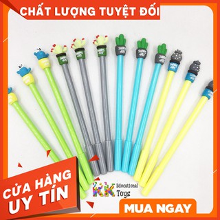 Đồ dùng học tập: COMBO 10 bút gel nước hình cây xương rồng ngộ nghĩnh-KKStore
