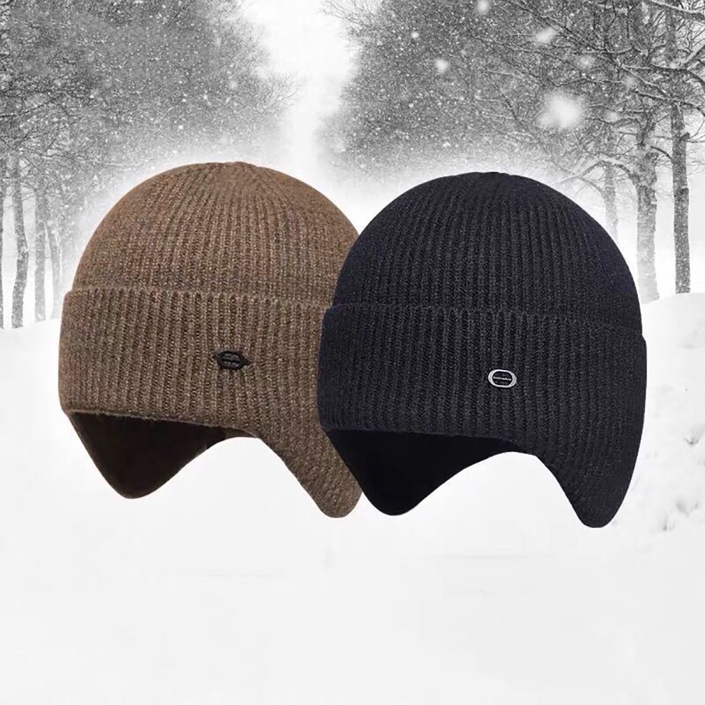 Mũ len che tai giữ ấm chống gió thời trang mùa đông cho nam và nữ