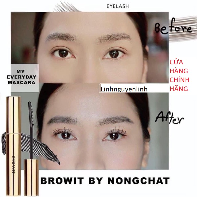 CHUỐT MI BROWIT BY NONGCHAT MY EVERYDAY MASCARA  Nongchat Thái Làm Dày Dài Mi#ENDLESS NIGHT
