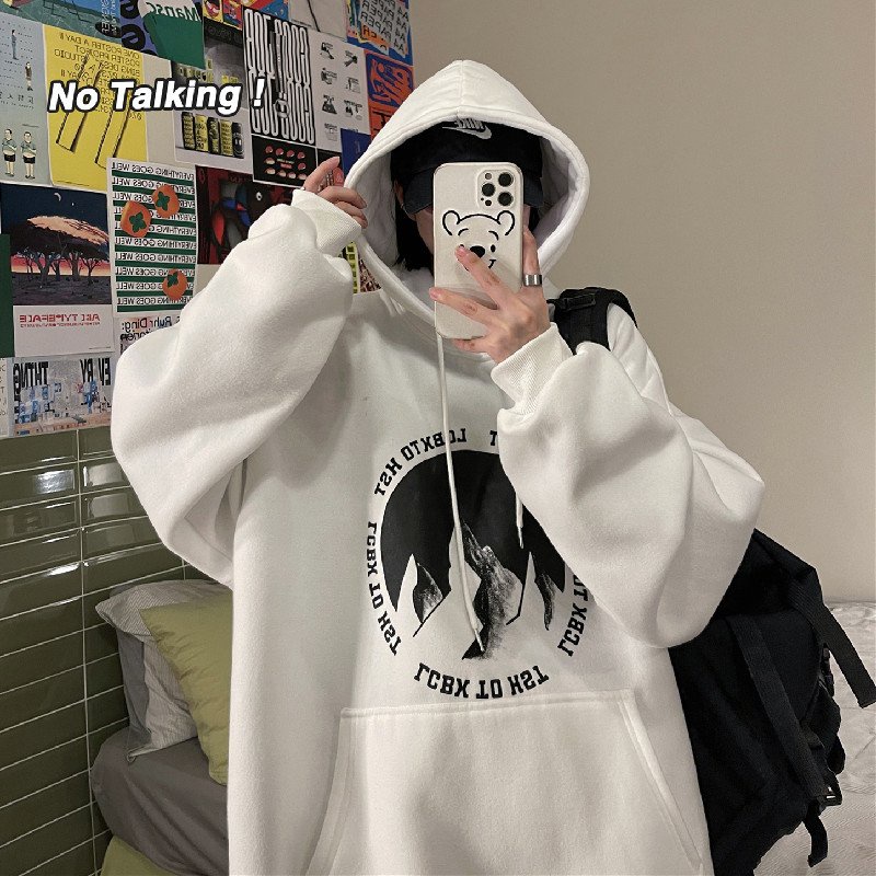 Áo khoác nỉ nam nữ Áo sweater hoodie nam nữ from rộng hình Núi DC303 | BigBuy360 - bigbuy360.vn