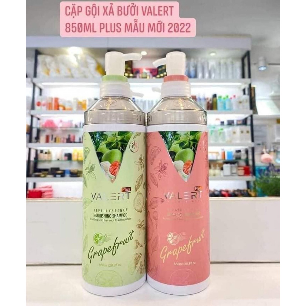 Bộ Dầu Gội Xả Bưởi Đỏ Grapefruit Valert Plus Bưởi Cao Cấp (Mẫu Mới 2022) | Shopee Việt Nam