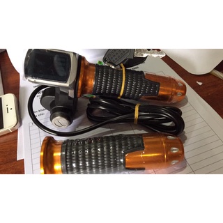 Tay ga báo điện có khoá cho xe đạp điện - 48v