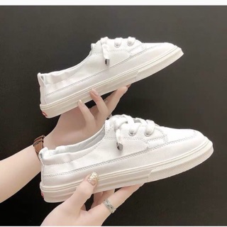 Giầy lười dả dây [ HÀNG ORDER ] gót chun da mềm