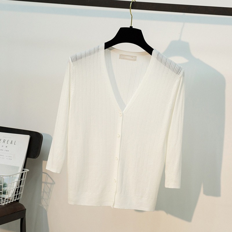 Áo khoác Cardigan dệt kim tay lỡ chống nắng | BigBuy360 - bigbuy360.vn