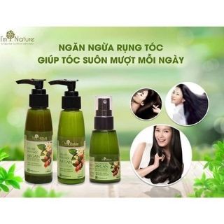 Bộ Dầu gội & Dầu xả thảo mộc Argan I'm Nature 200ml - Giải pháp ngăn ngừa rụng tóc