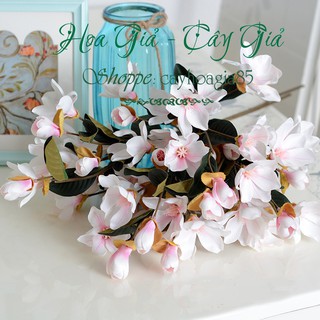 Hoa giả - hoa Mộc Lan lụa 75cm