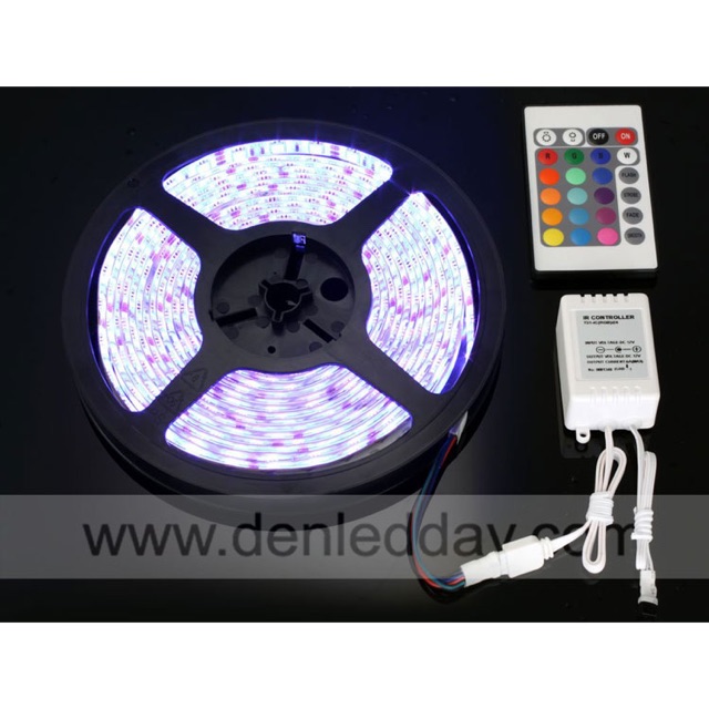 ĐÈN LED DÂY ĐỔI MÀU RGB 12V CUỘN 5M
