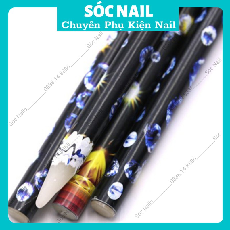 Cây Bút Sáp Nến Đính Đá Nail