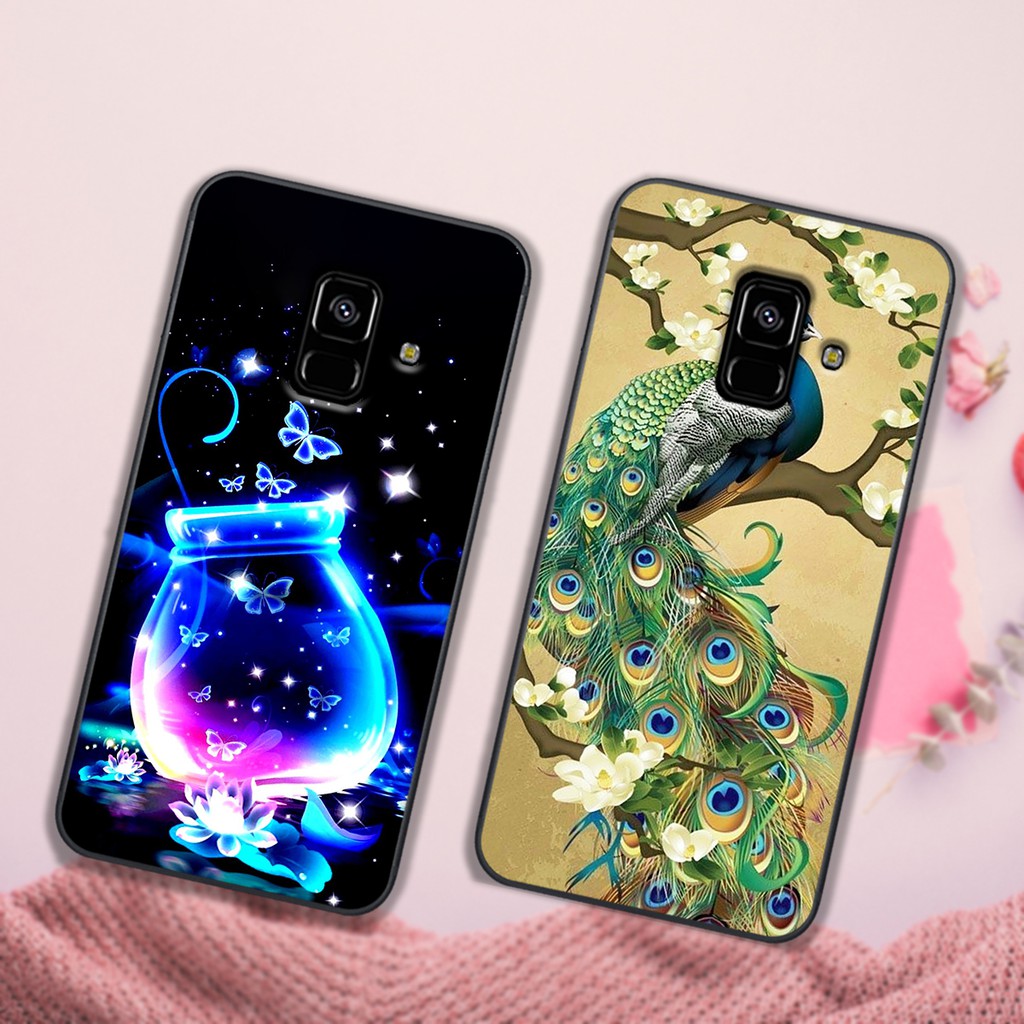 Ốp lưng điện thoại Samsung Galaxy A6 - A6 PLUS - J8 in hình hoa siêu đẹp- Doremistorevn