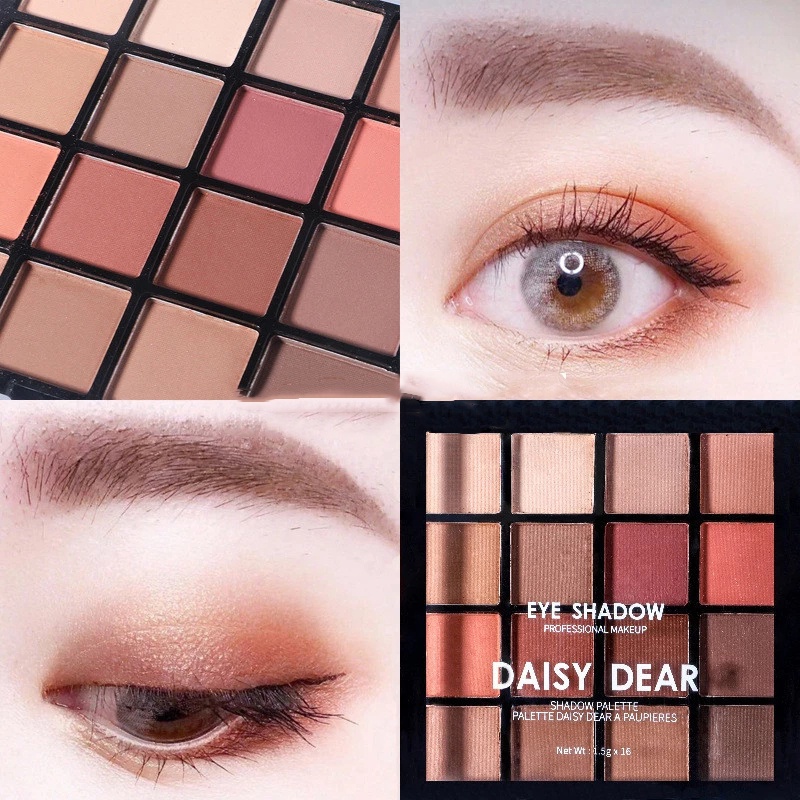 Bảng Phấn Mắt 16 Màu Chống Nước Lâu Trôi Tiện Dụng