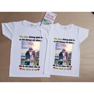Áo in hình cá nhân theo yêu cầu VẢI THUN COTTON