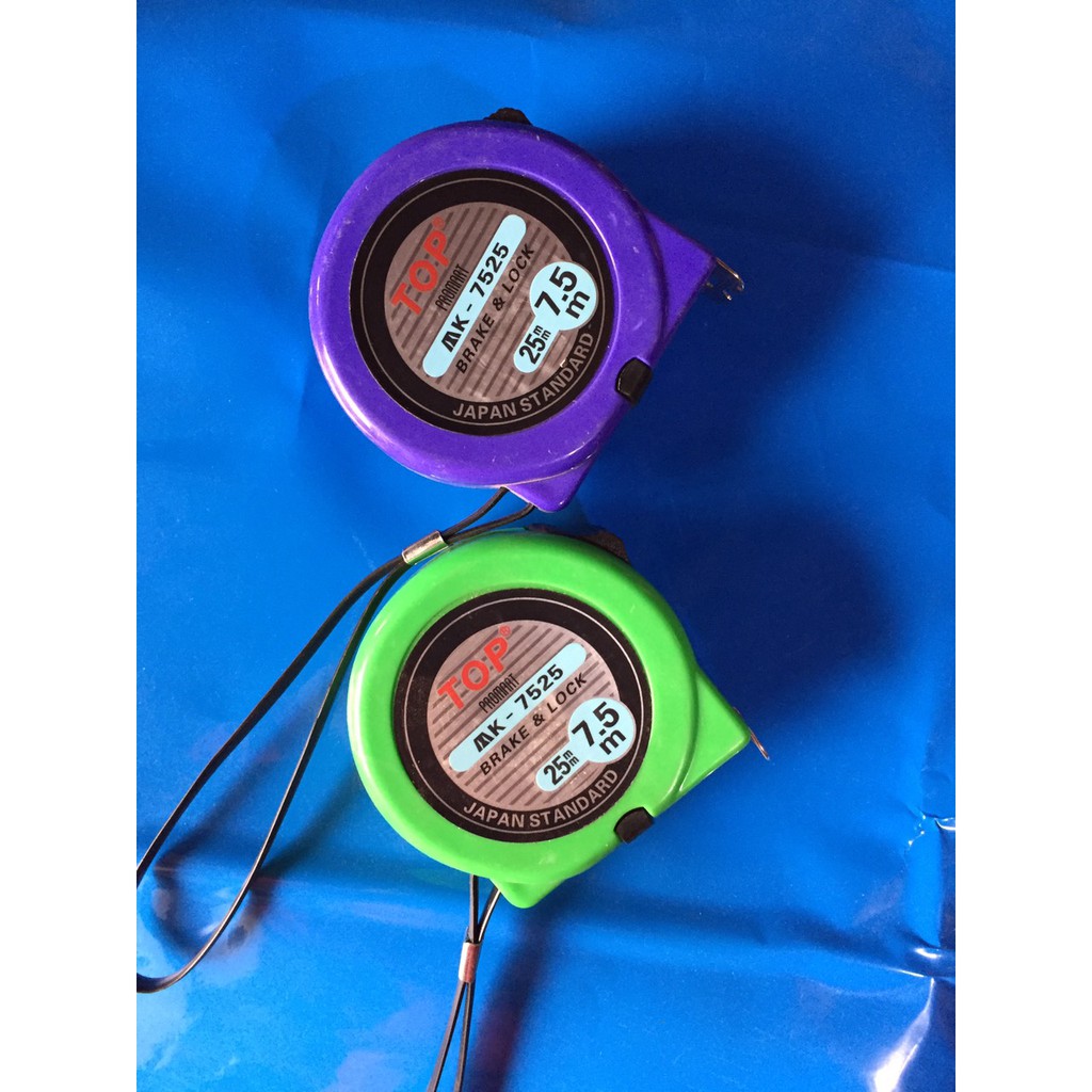 Thước 7.5m TOP. Thước đo cho thợ không lo bị mờ số. thước đo cao cấp