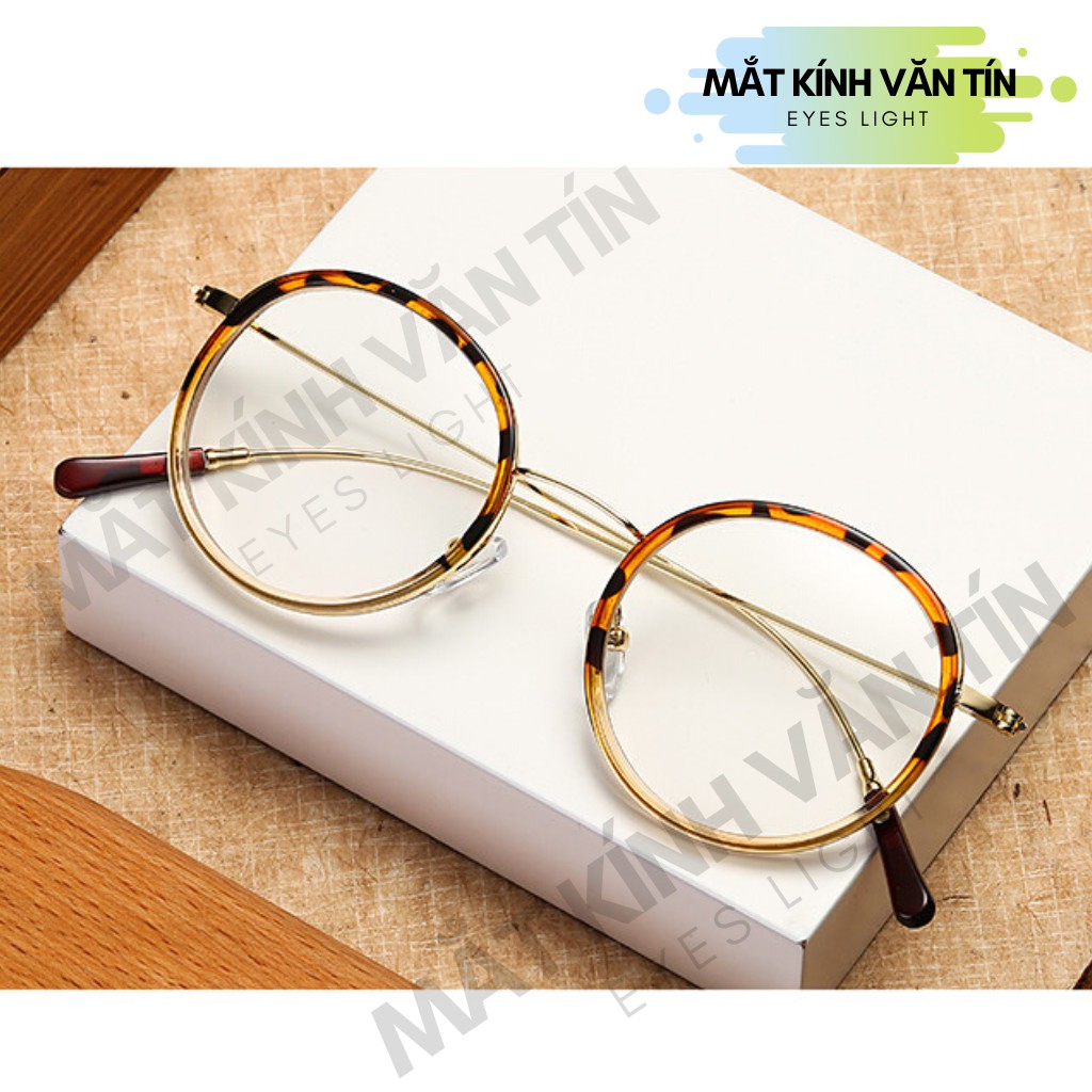 Gọng kính cận Eyes Light T557 mắt kính nữ tròn càng kim loại cao cấp không gỉ | BigBuy360 - bigbuy360.vn
