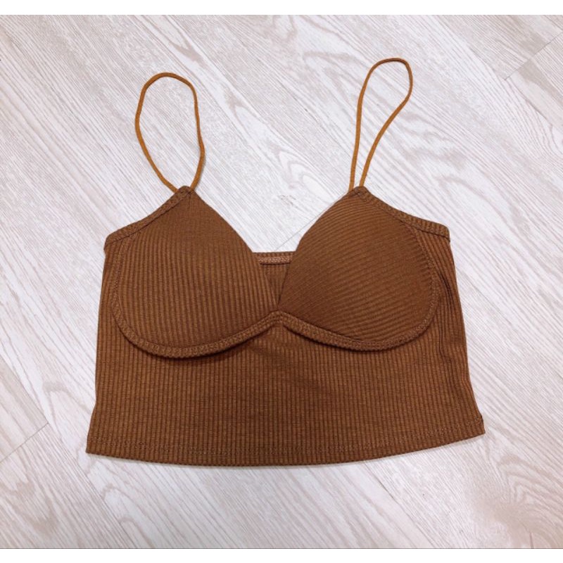 030UT32 ÁO CROPTOP DÂY CÓ MOD NGỰC BÊN TRONG FREE DƯỚI 52KG ĐẸP