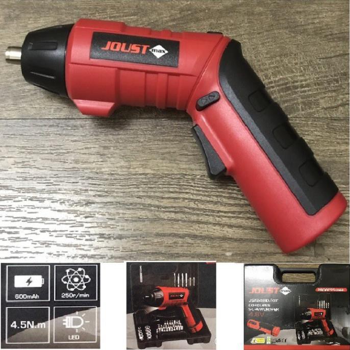 Bộ máy khoan cầm tay 46 chi tiết có đảo chiều pin 600mah,220r/min phiên bản nâng cấp