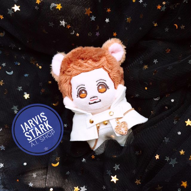 Măng tô yếm cho doll 10cm