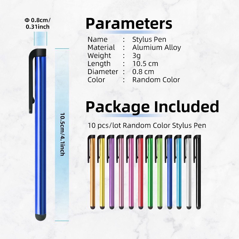 Set 10 bút cảm ứng Ankndo đa năng thích hợp cho android máy tính bảng ipad iphone