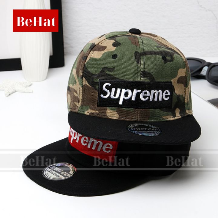 Mũ Snapback Supreme Nam, Chất Vải CottonDày, Form Đứng Thoáng Mát Khi Đội