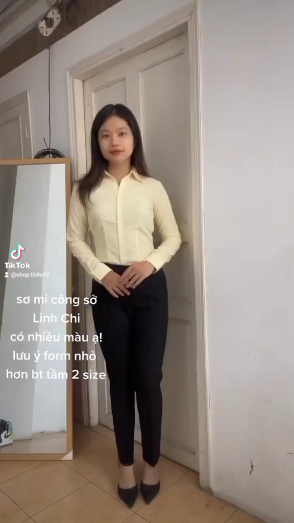Áo sơ mi công sở nữ Tay Dài cao cấp  form ôm nhỏ không túi có chít eo vải kate ý đẹp ít nhăn không bị xù lông SMTD02 | BigBuy360 - bigbuy360.vn