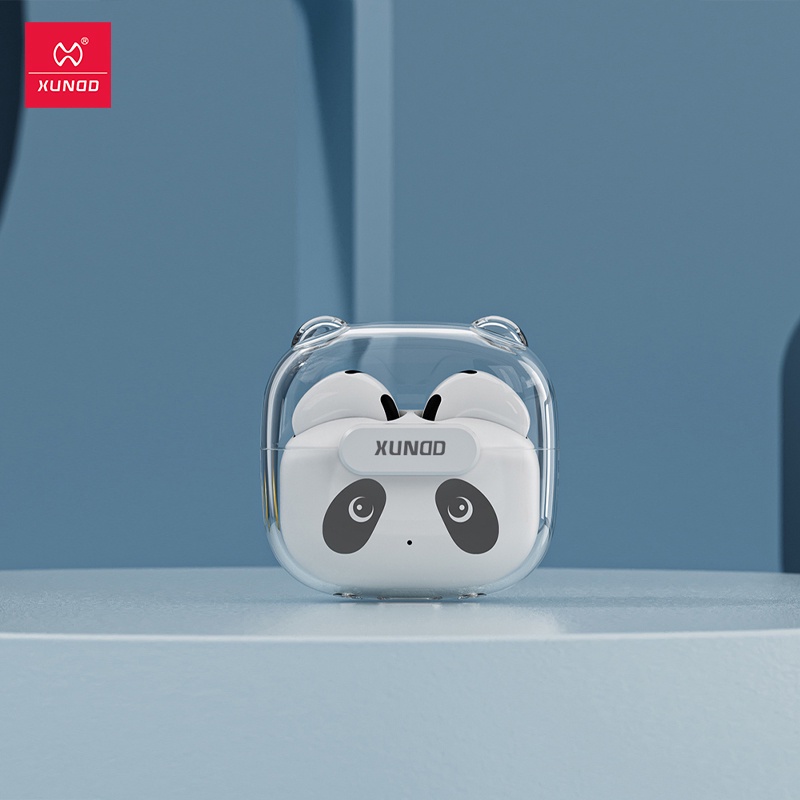 XUNDD X15 TWS Hình Gấu Trúc Dễ Thương Dung Tích Lớn Có 3 Màu Tai Nghe Bluetooth Earphone