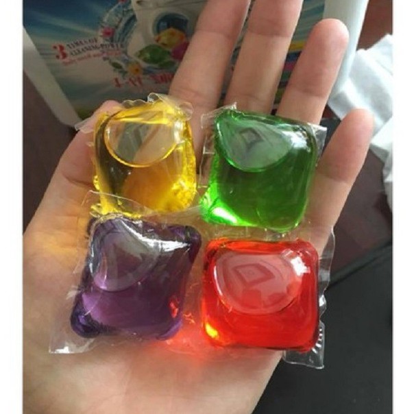 Viên Giặt Xả Quần Áo Siêu Sạch Thần Thánh Dạng Gel