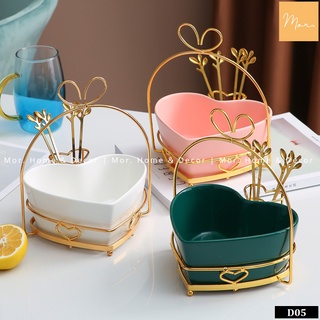 Giỏ sứ đựng hoa quả, trái cây - D05