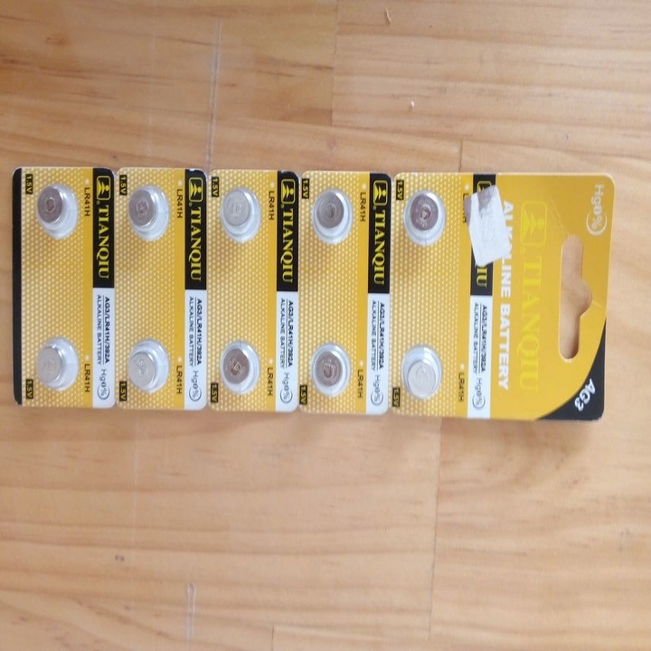 PIN AG3 DÙNG CHO ĐÈN PIN MINI 1 VĨ 10 VIÊN