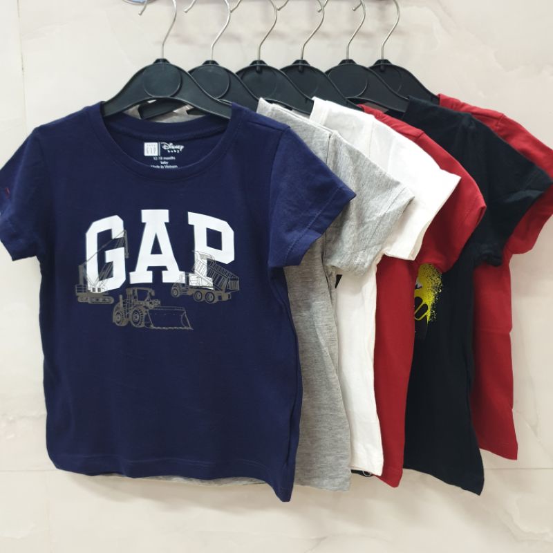 1 Áo thun bé trai tay ngắn size nhí 12M- 5T Vnxk