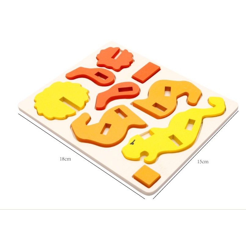 Xếp hình gỗ con vật 3D nhiều lựa chọn