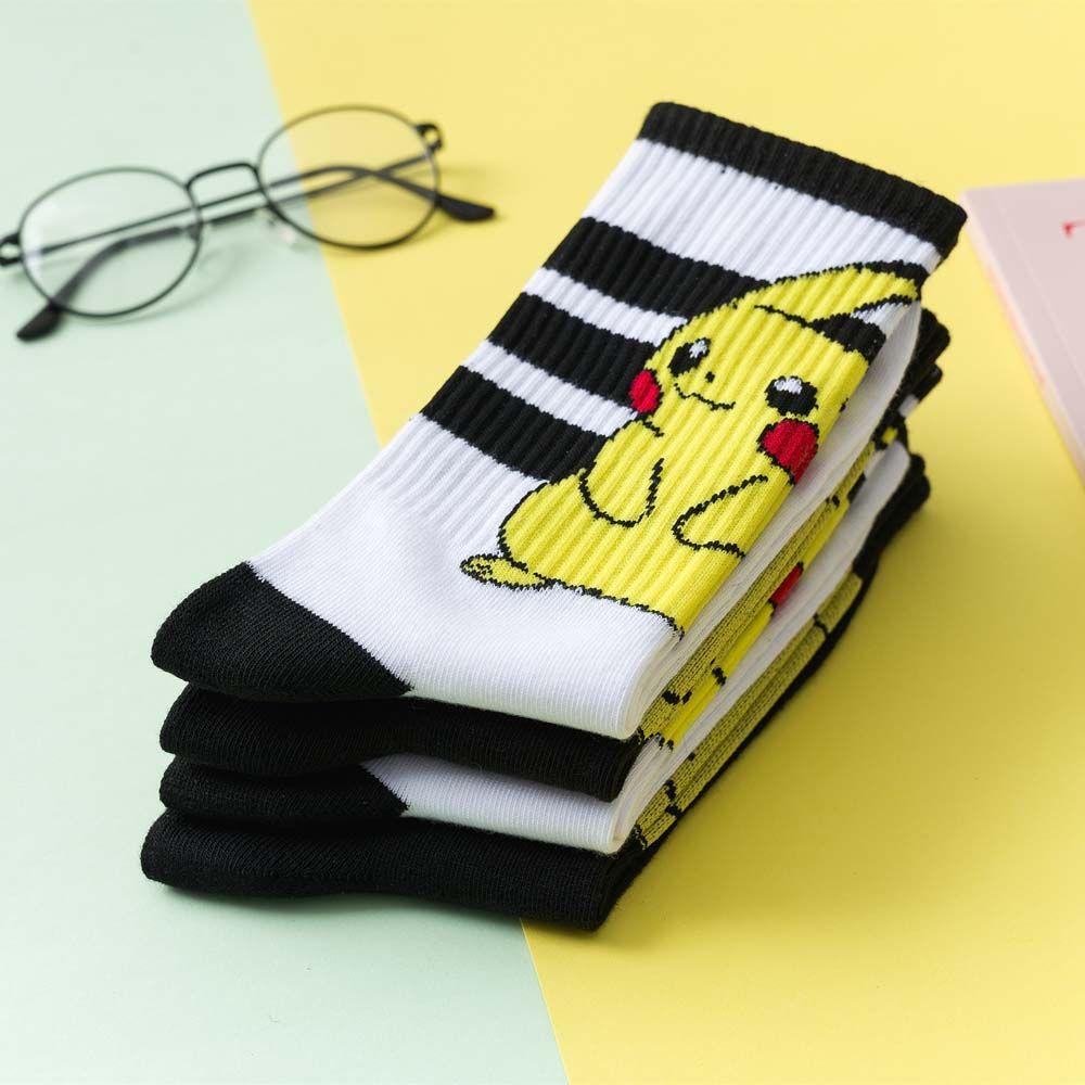 BACK2LIFE Vớ Giữ Ấm Mùa Thu Mềm Mại Họa Tiết Hoạt Hình Dễ Thương Cho Nữ