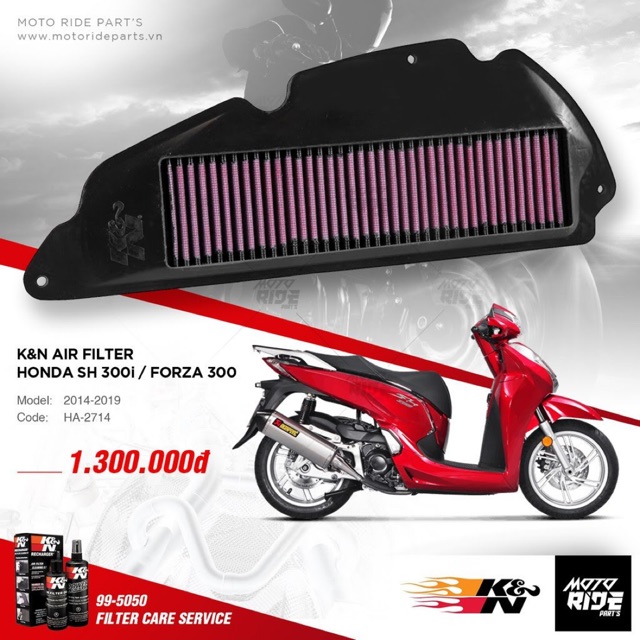 Lọc gió KN Honda Sh300i HA - 2714