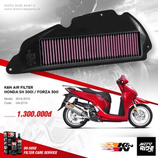 Lọc gió kn honda sh300i ha - 2714