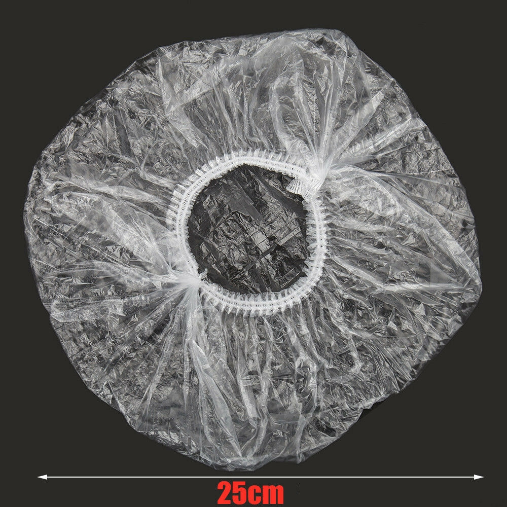 Bộ 300 mũ trùm đầu giữ tóc không bị ướt khi tắm dùng một lần tiện dụng