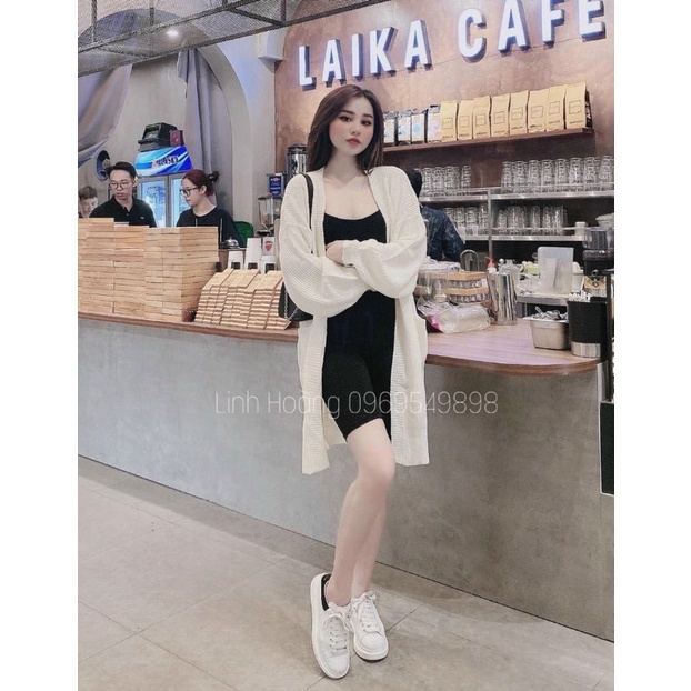 Áo len cadigan dáng dài | BigBuy360 - bigbuy360.vn