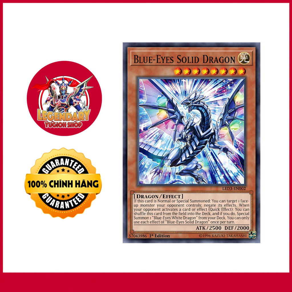 [Thẻ Bài Yugioh Chính Hãng] Blue-Eyes Solid Dragon