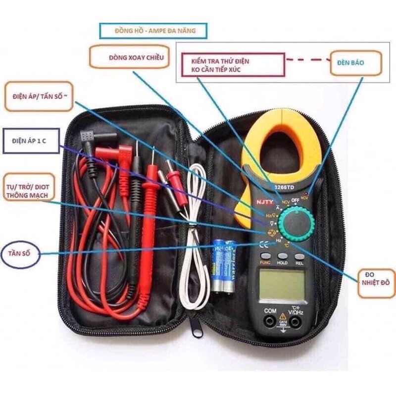 3266TD Đồng hồ đo ampe kìm vạn năng _ Chính hãng