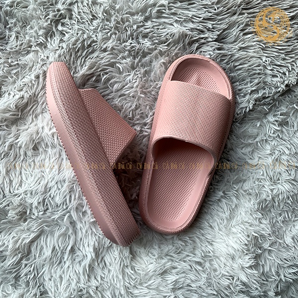 Dép bánh mì nữ trơn 1 màu dép đúc quai ngang siêu nhẹ đế dày 4cm chống xẹp