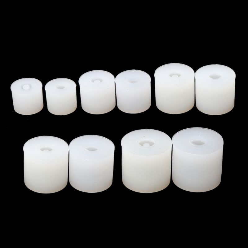 Sa set 20 Khuôn Silicone Làm Hạt Nhựa Resin Hình Tròn Có Lỗ Tiện Dụng