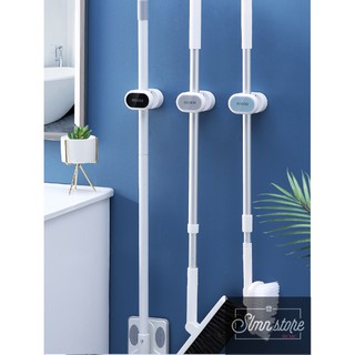 Móc treo dán tường, treo chổi/cây lau nhà/ô, dù dính chắc chắn, chịu lực, không khoan tường