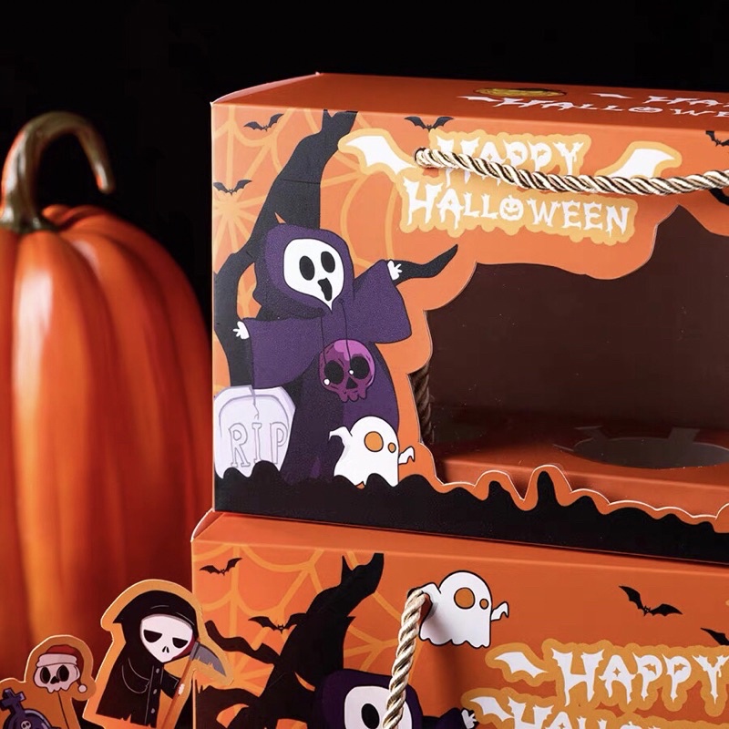 Cup Giấy & Hộp Giấy Đựng Bánh Cupcake Phong Cách Halloween