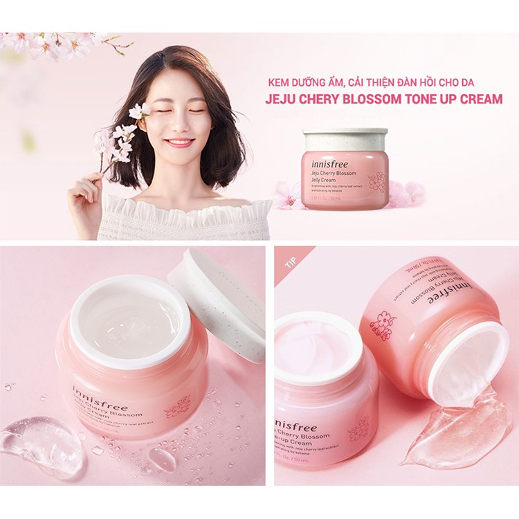 Kem Dưỡng Innisfree Jeju Cherry Blossom Jelly Cream 50ml