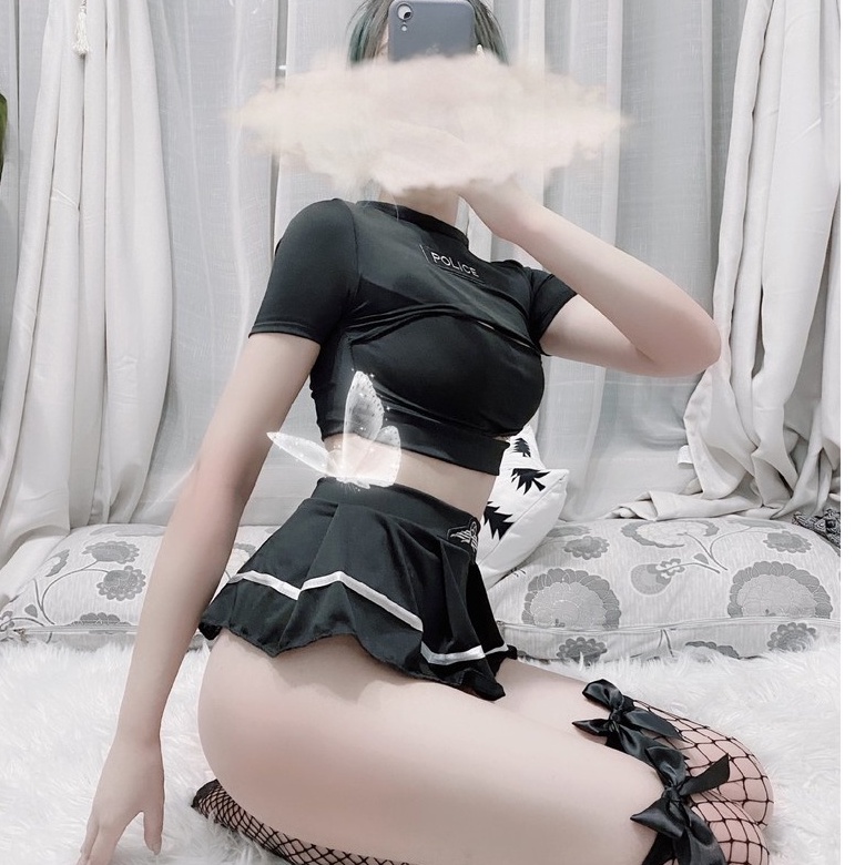 Có Ảnh Thật - Bộ Ngủ Cosplay Police Cá Tính