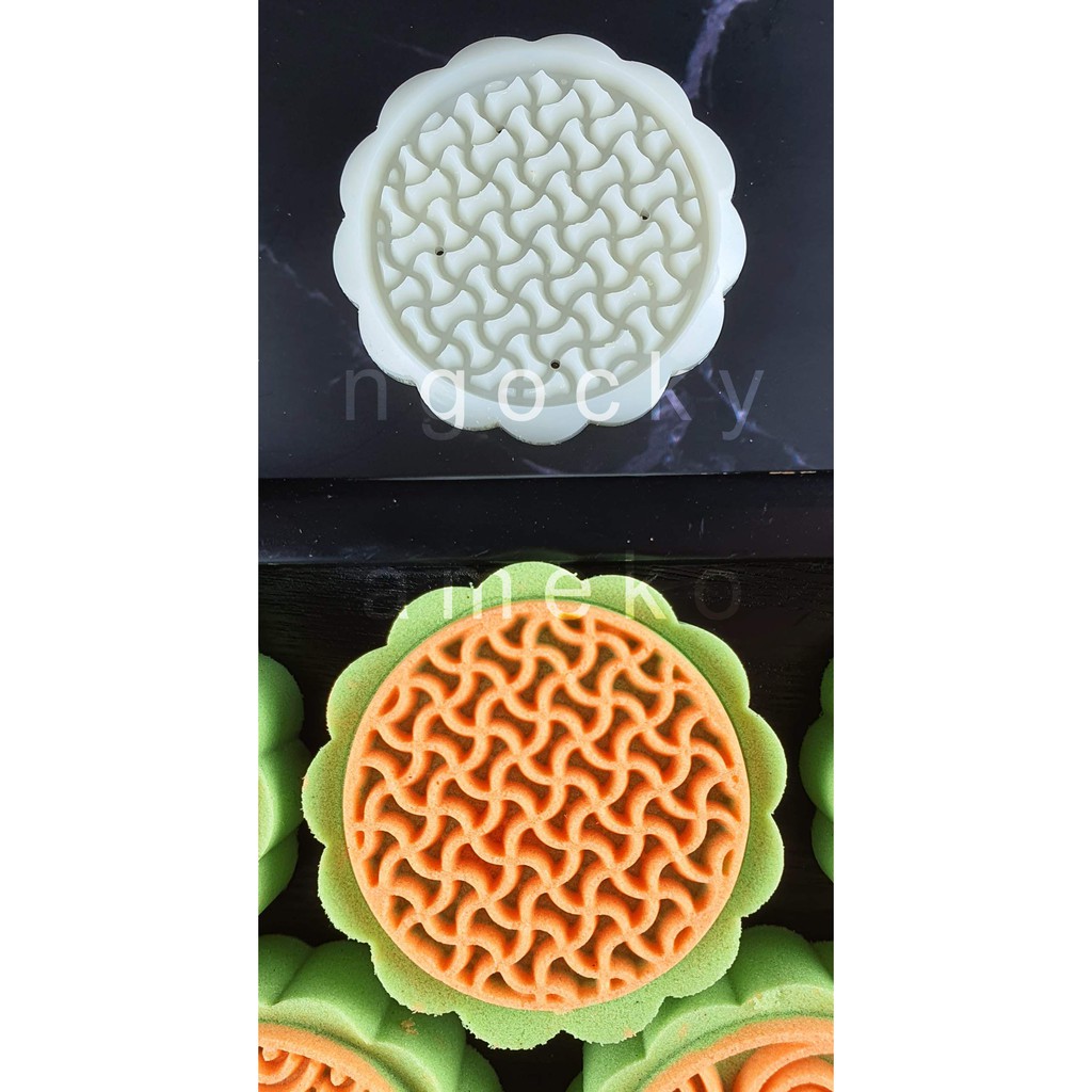 KHUÔN LÒ XO BÁNH TRUNG THU / BÁNH DỨA  / BÁNH QUY  HÌNH VÂN MÂY/ CARO