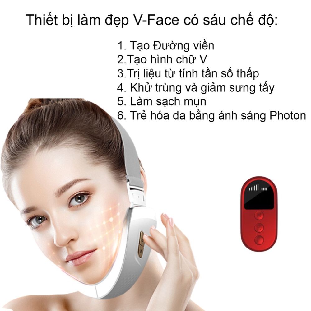 Máy xóa nọng cằm nâng cơ mặt vilne H1031 , massage mặt giúp trẻ hóa da công nghệ hàn quốc chuẩn spa , bảo hành 12 tháng