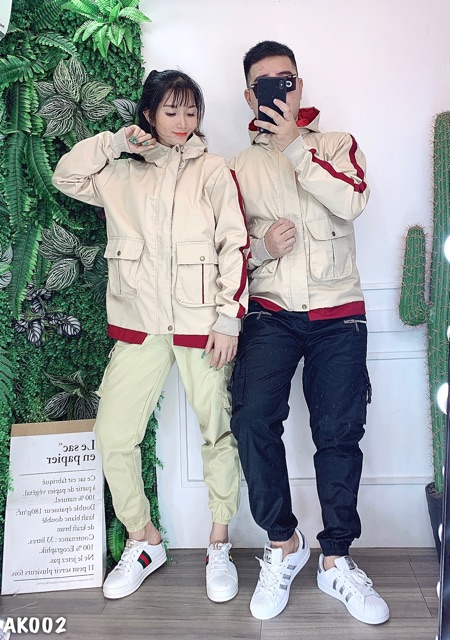 🌈𝐆𝐈𝐀́ 𝐗𝐔̛𝐎̛̉𝐍𝐆💢002 Áo Khoác KAKI - Hàng 2 Lớp Kem Phối Đỏ Siêu Hot. Unisex - Hottrend - Mẫu Mới | BigBuy360 - bigbuy360.vn