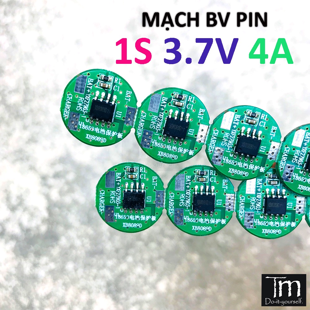 Mạch Bảo Vệ Pin 1S 3.7V 18650 2A Mini