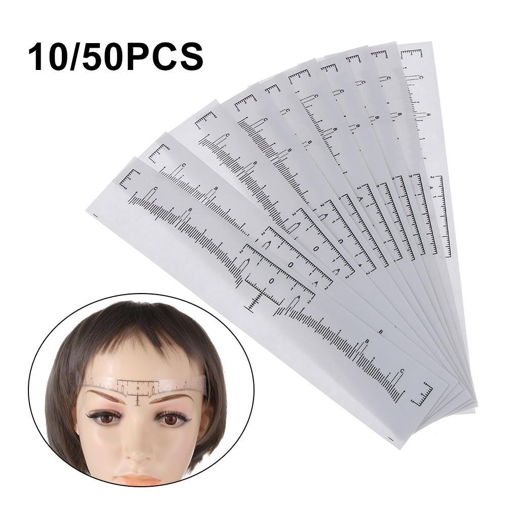 Set 10 / 50 Thước Dán Hỗ Trợ Xăm Lông Mày Có Thể Tái Sử Dụng Tiện Lợi