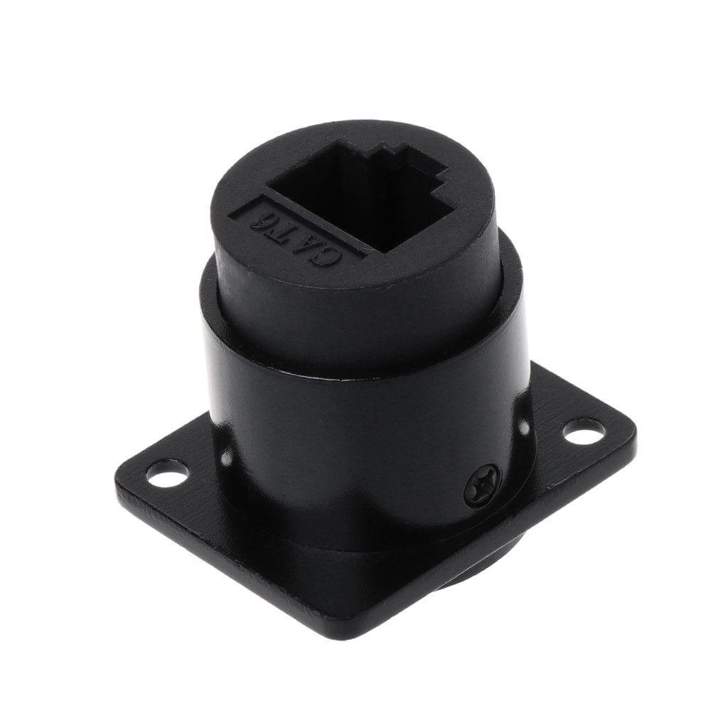 D-type Module RJ45 Socket Cable Female Signal Connector Cat6 Panel Mount Network Ethernet Extension Interface Adapter